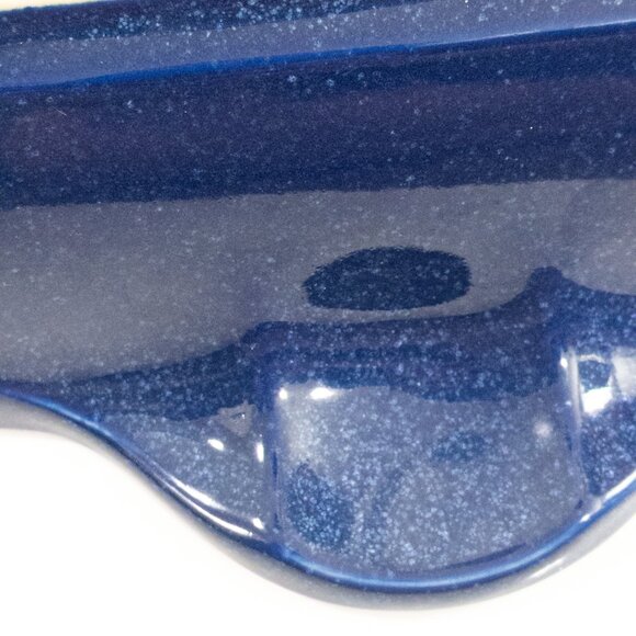 Cobalt Blue Stoneware Divided Serving Dish Oven Tableware Cookware Kitchen WK06 - Picture 5 of 5